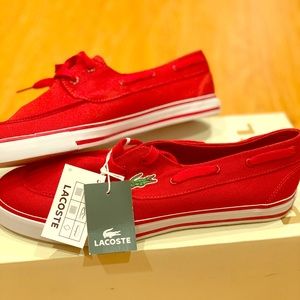 LACOSTE SPRING 2010 BATEAU CANVAS BOAT SHOES